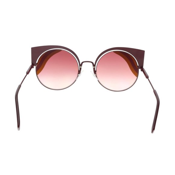 NEW ⭐ Fendi 0215/S Burgundy / Yellow Metal Sunglasses 53-22-135 ⭐ BRAND NEW main image 6